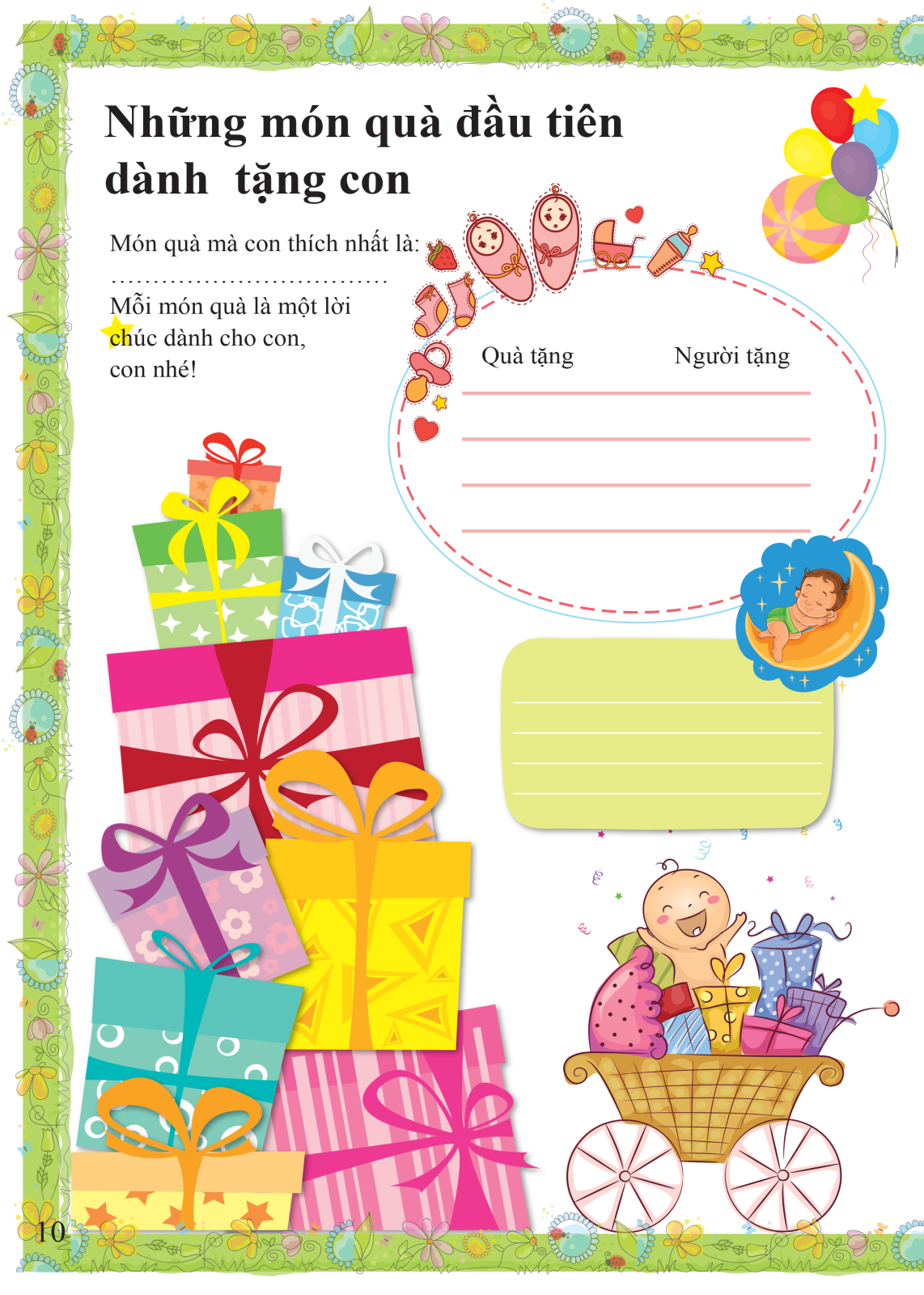 a first five-year diary - nhật ký 5 năm đầu đời của bé - bìa cứng (tái bản 2024) - Ảnh 10