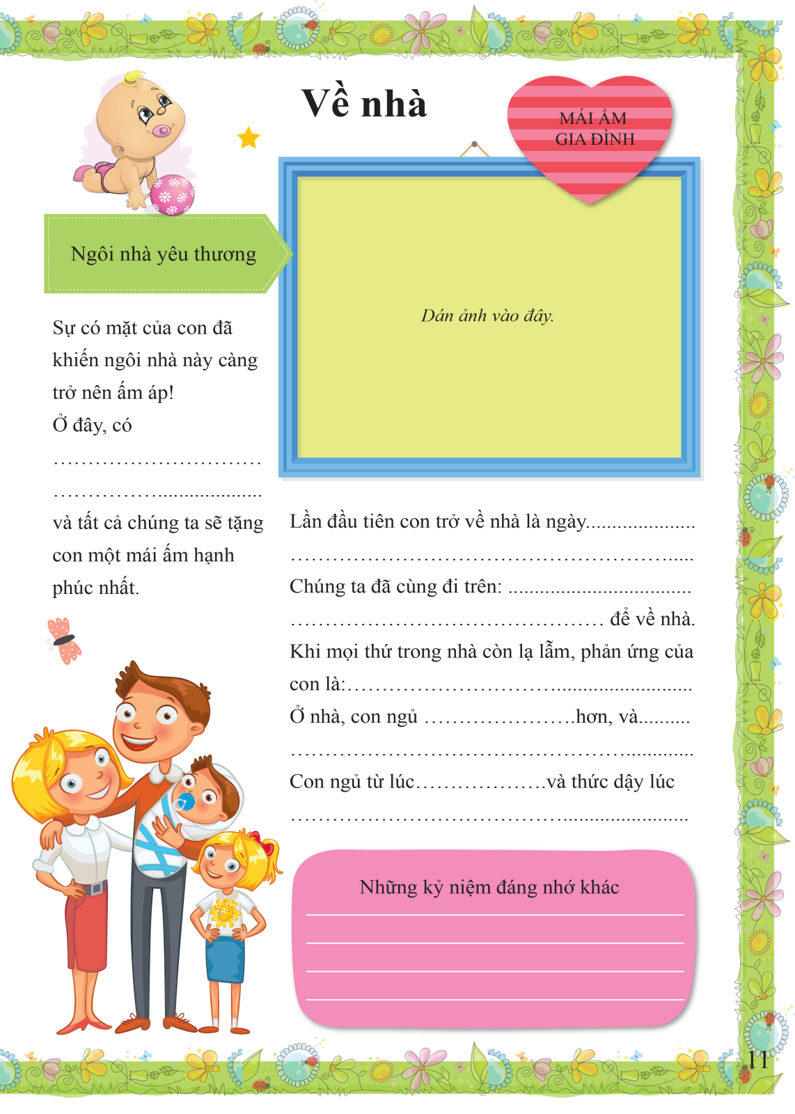 a first five-year diary - nhật ký 5 năm đầu đời của bé - bìa cứng (tái bản 2024) - Ảnh 11