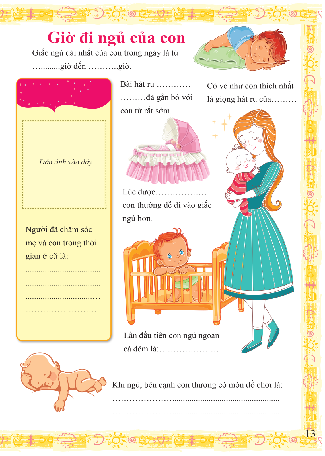 a first five-year diary - nhật ký 5 năm đầu đời của bé - bìa cứng (tái bản 2024) - Ảnh 13