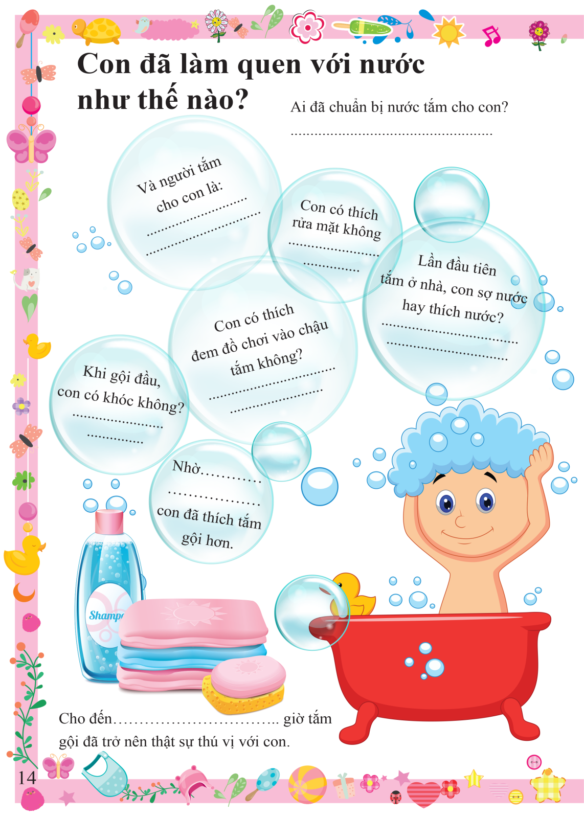 a first five-year diary - nhật ký 5 năm đầu đời của bé - bìa cứng (tái bản 2024) - Ảnh 14