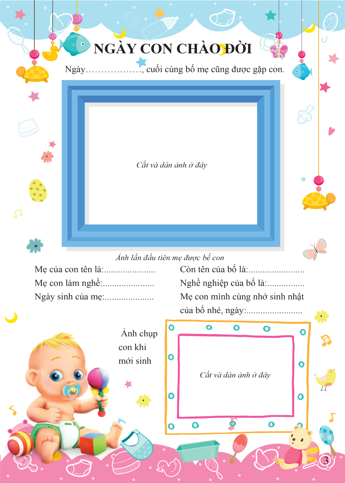 a first five-year diary - nhật ký 5 năm đầu đời của bé - bìa cứng (tái bản 2024) - Ảnh 3