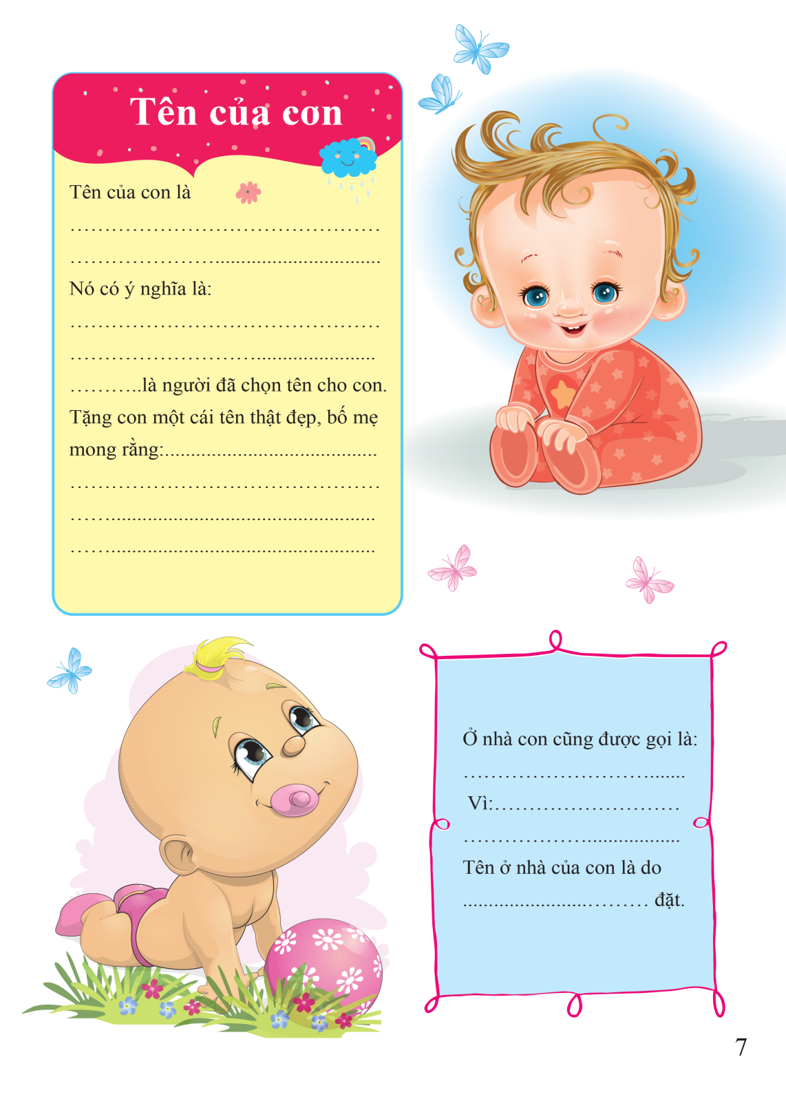 a first five-year diary - nhật ký 5 năm đầu đời của bé - bìa cứng (tái bản 2024) - Ảnh 7