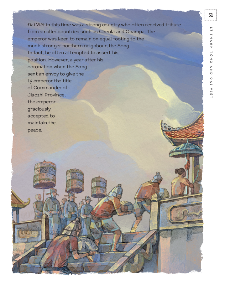 a history of vietnam in pictures (in colour) - lý thánh tông and đại việt - bìa cứng - Ảnh 3