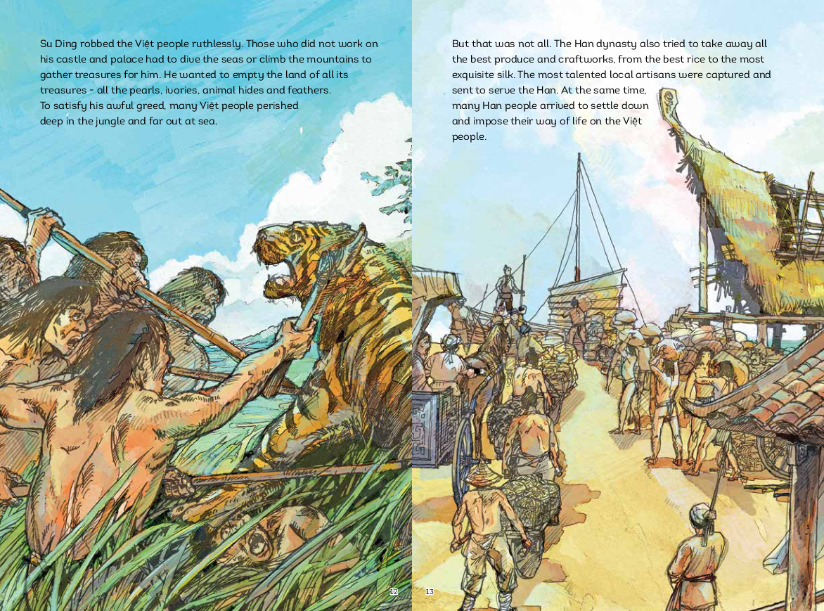 a history of vietnam in pictures (in colour) - the trưng sisters - Ảnh 6