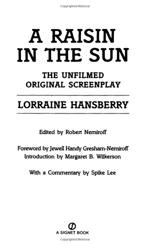 a raisin in the sun: the unfilmed original screenplay (plume) - Ảnh 2