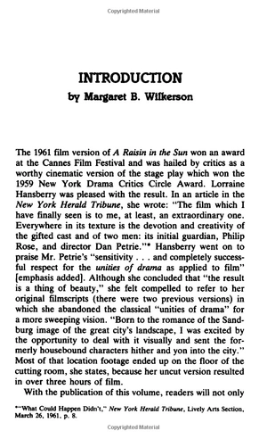 a raisin in the sun: the unfilmed original screenplay (plume) - Ảnh 4