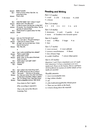 a1 movers 3 answer booklet: authentic examination papers - Ảnh 8