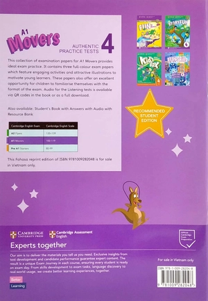 a1 movers 4 authentic practice tests: student's book without answers with audio - fahasa reprint edition - Ảnh 6