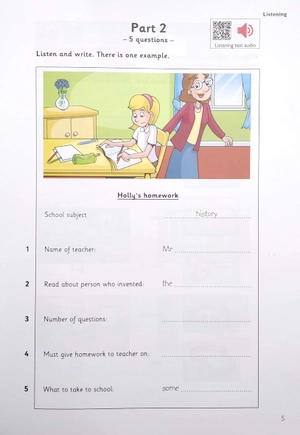 a2 flyers 4 authentic practice tests: student's book without answers with audio - fahasa reprint edition - Ảnh 5