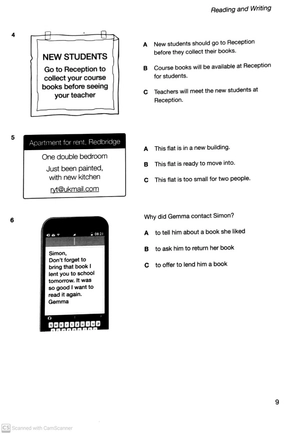 a2 key 1 for the revised 2020 exam student's book with answers with audio with resource bank: authentic practice tests (ket practice tests) - Ảnh 8