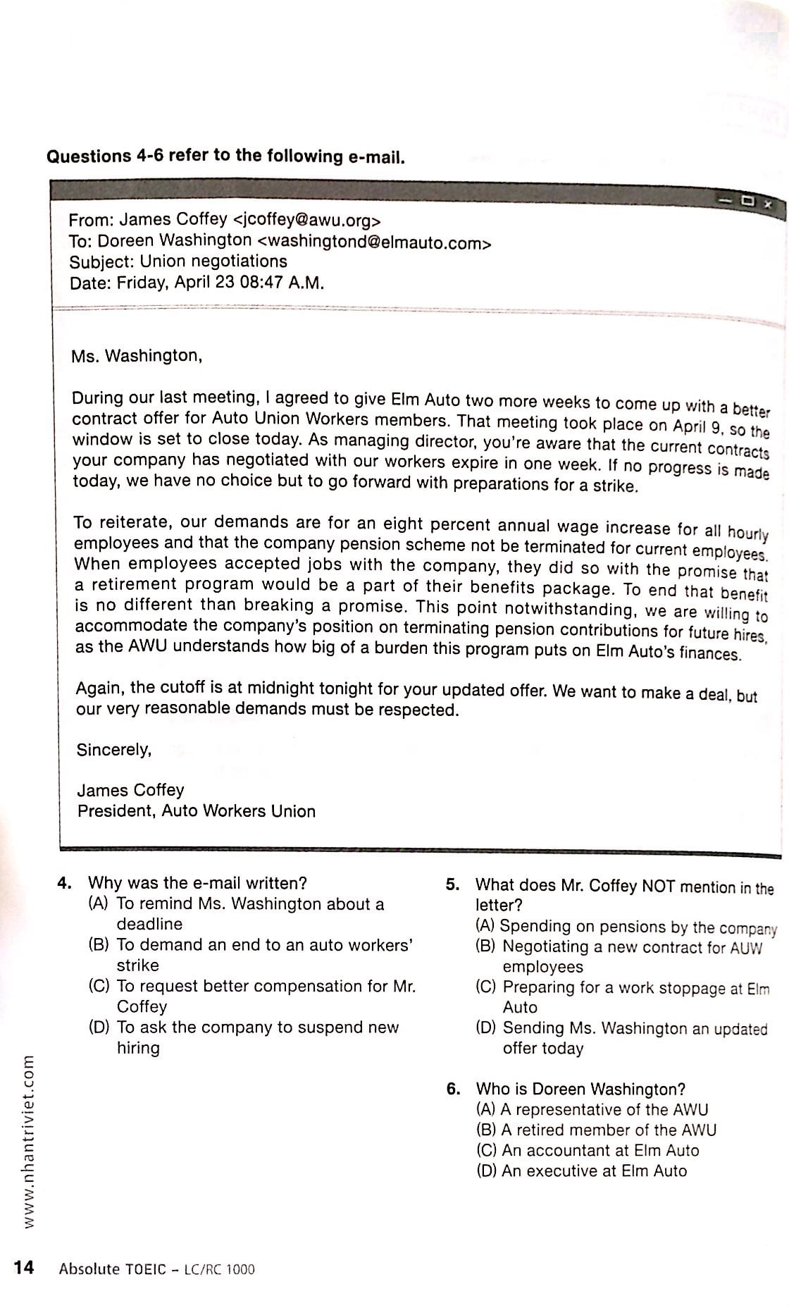 absolute toeic lc/rc 1000 (kèm cd) - Ảnh 9