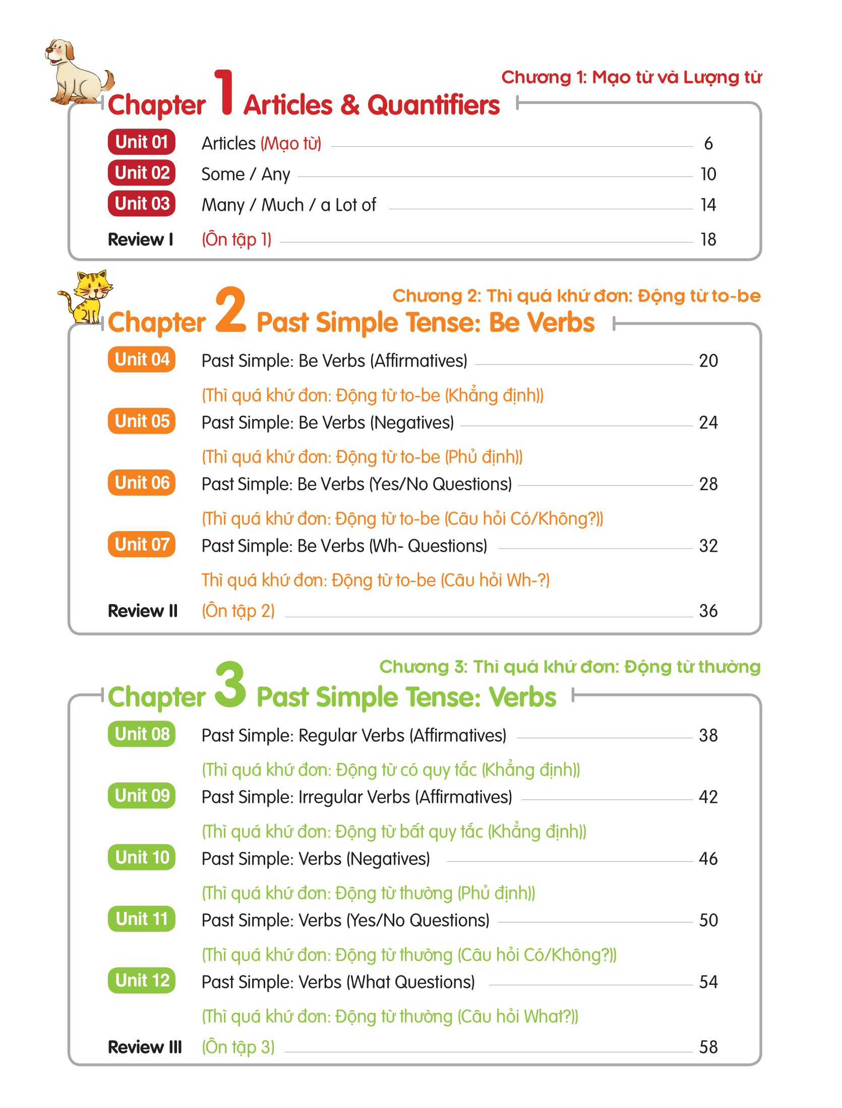 aha grammar - học nhanh toàn diện ngữ pháp tiếng anh lớp 5 theo chủ đề - Ảnh 4