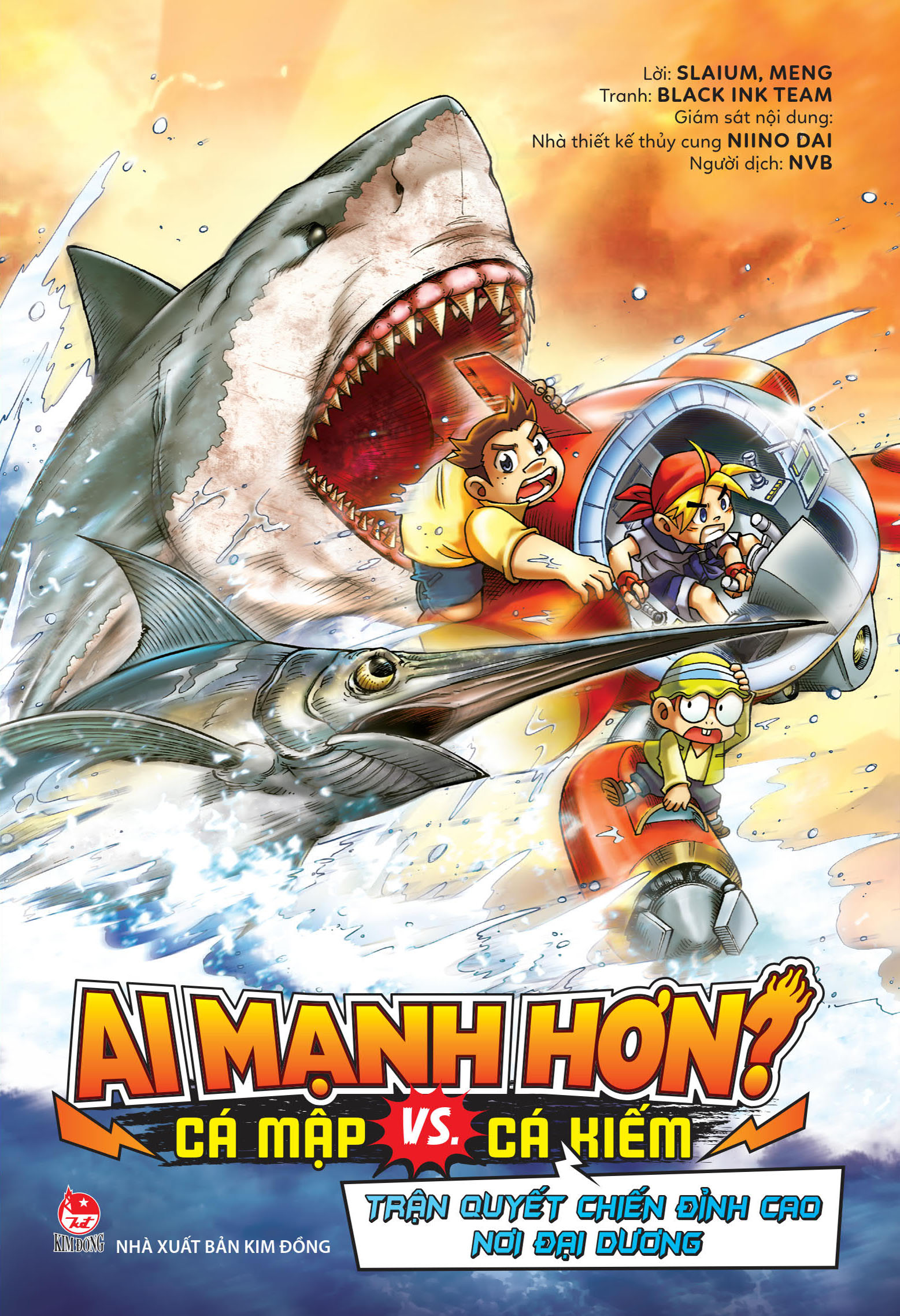 ai mạnh hơn? - cá mập vs. cá kiếm - trận quyết chiến đỉnh cao nơi đại dương - tặng kèm sticker - Ảnh 3