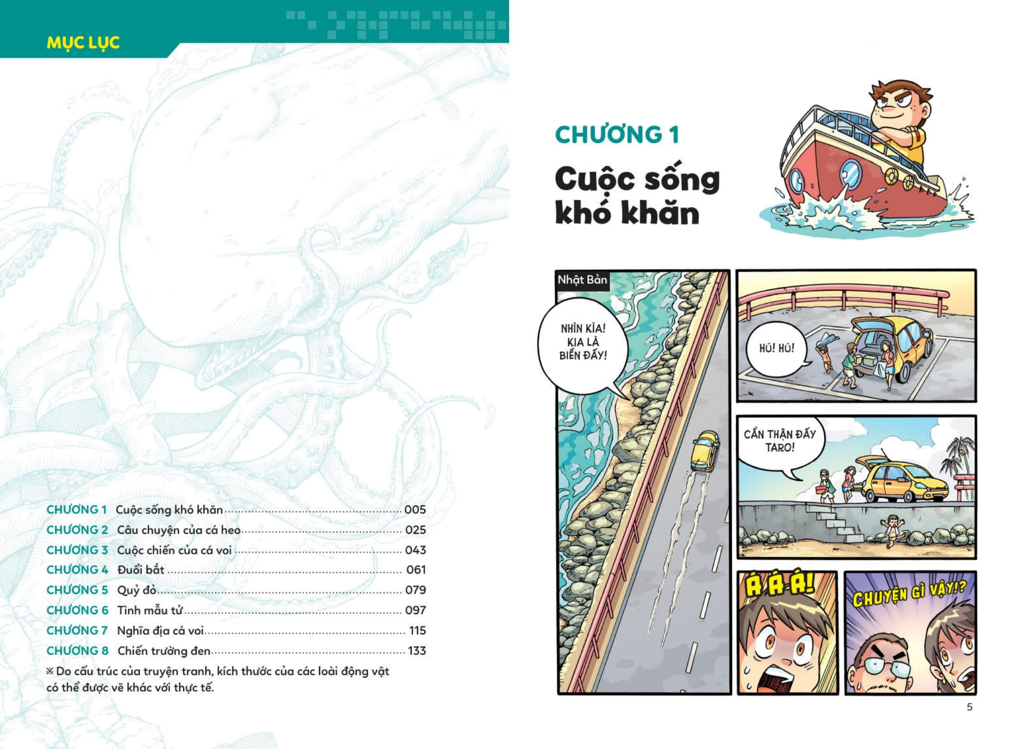 ai mạnh hơn? - cá voi vs. mực khổng lồ - trận chiến của quái vật biển sâu - tặng kèm sticker - Ảnh 5