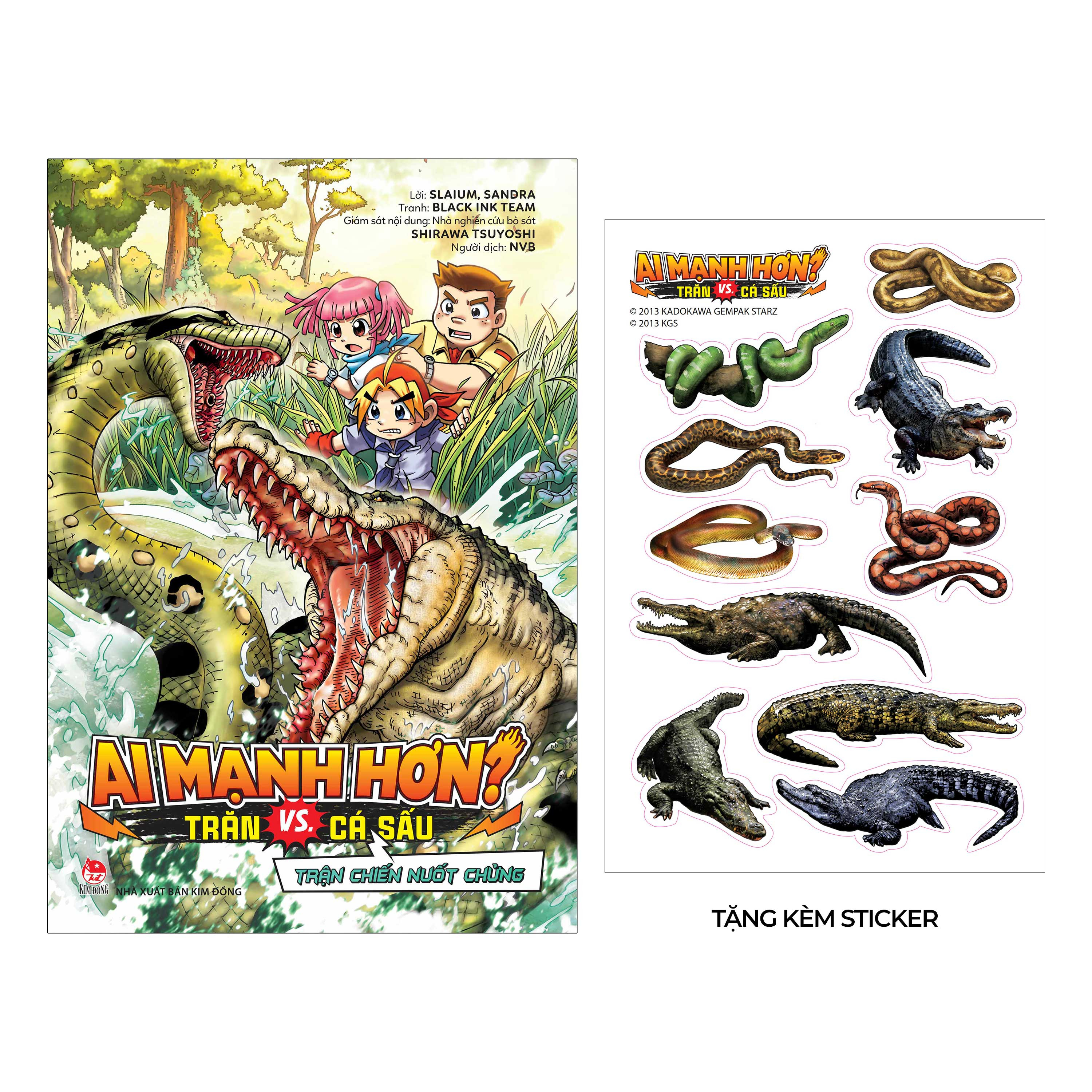 ai mạnh hơn? - trăn vs. cá sấu - trận chiến nuốt chửng - tặng kèm sticker - Ảnh 2