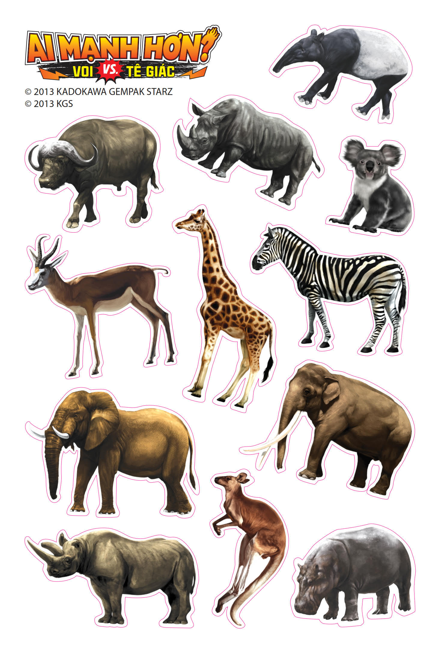 ai mạnh hơn? - voi vs. tê giác - trận chiến "ngàn cân" - tặng kèm sticker - Ảnh 4