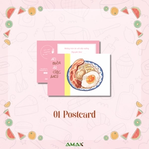 aki muốn ăn cùng haru - let's eat together, aki and haru - tập 2 - tặng kèm tấm sticker + clear bookmark + postcard hai mặt + giấy note để bàn bữa ăn giáng sinh - Ảnh 5