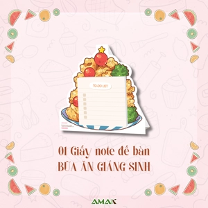 aki muốn ăn cùng haru - let's eat together, aki and haru - tập 2 - tặng kèm tấm sticker + clear bookmark + postcard hai mặt + giấy note để bàn bữa ăn giáng sinh - Ảnh 6