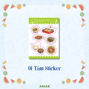 aki muốn ăn cùng haru - let's eat together, aki and haru - tập 3 - tặng kèm tấm sticker + clear bookmark + postcard hai mặt - Ảnh 3