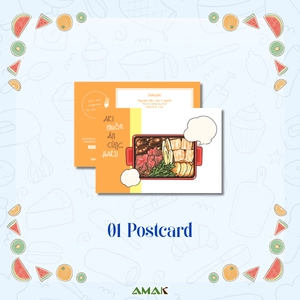 aki muốn ăn cùng haru - let's eat together, aki and haru - tập 3 - tặng kèm tấm sticker + clear bookmark + postcard hai mặt - Ảnh 5