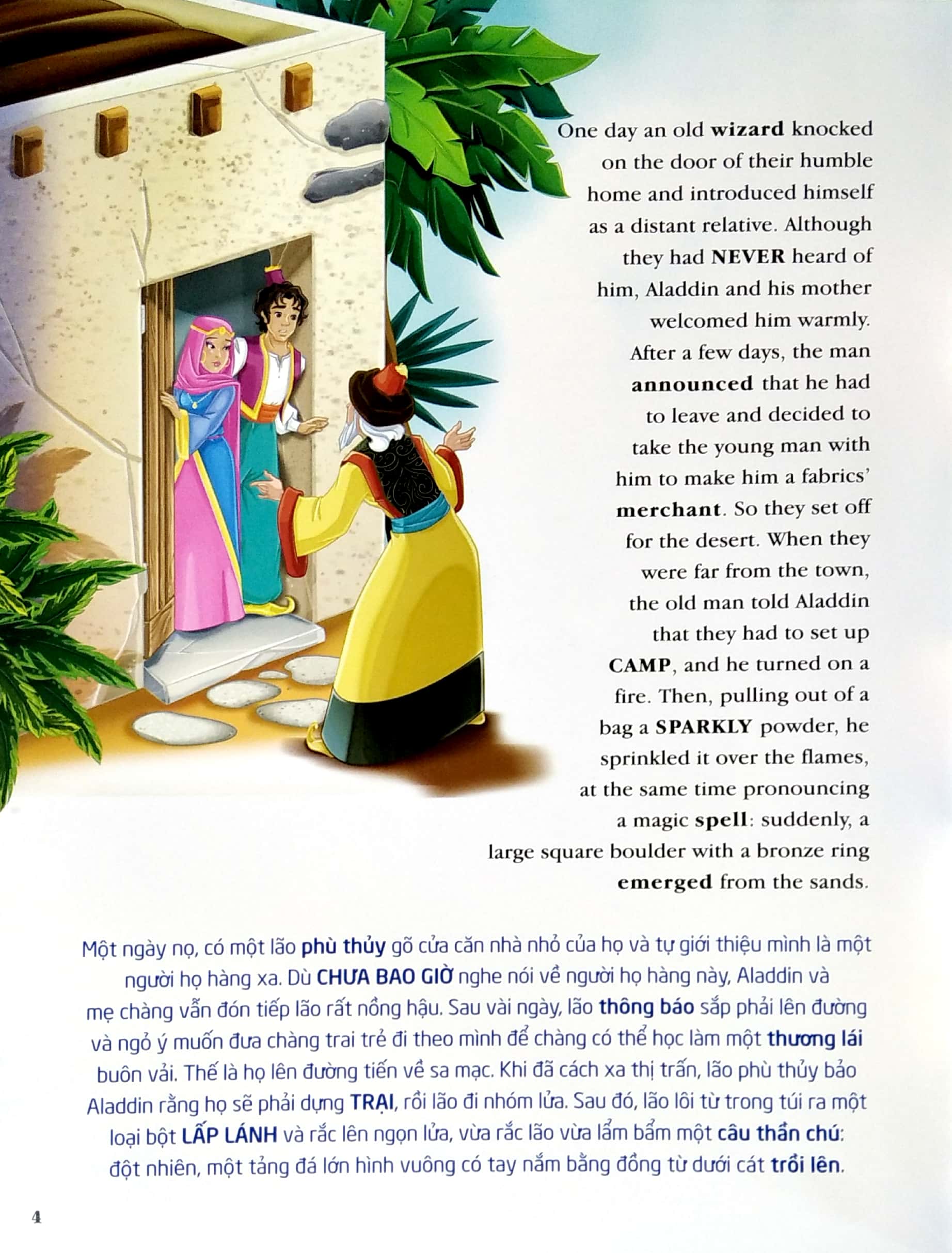 aladdin và cây đèn thần (song ngữ anh - việt) - Ảnh 5