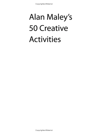 alan maley's 50 creative activities pocket editions: cambridge handbooks for language teachers - Ảnh 3