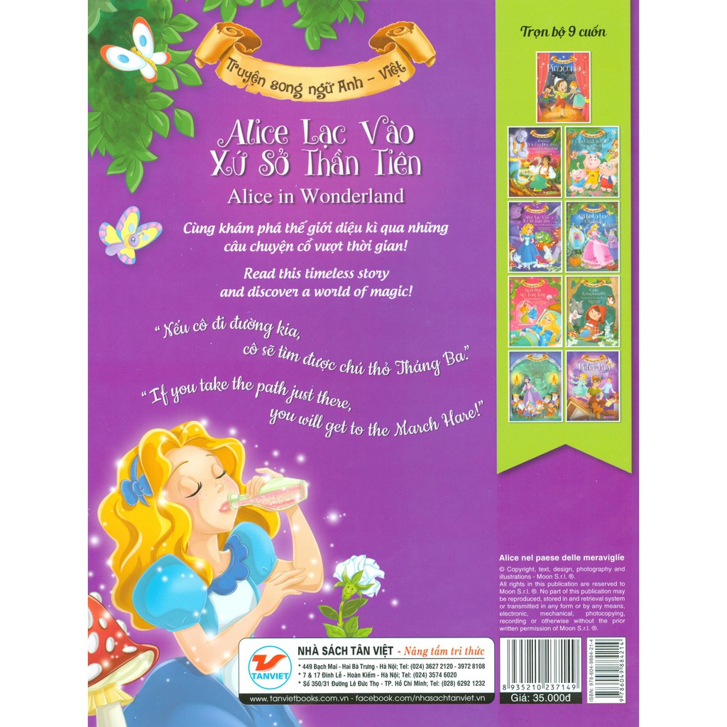 Alice Lạc Vào Xứ Sở Thần Tiên (Song Ngữ Anh - Việt) - Ảnh 9