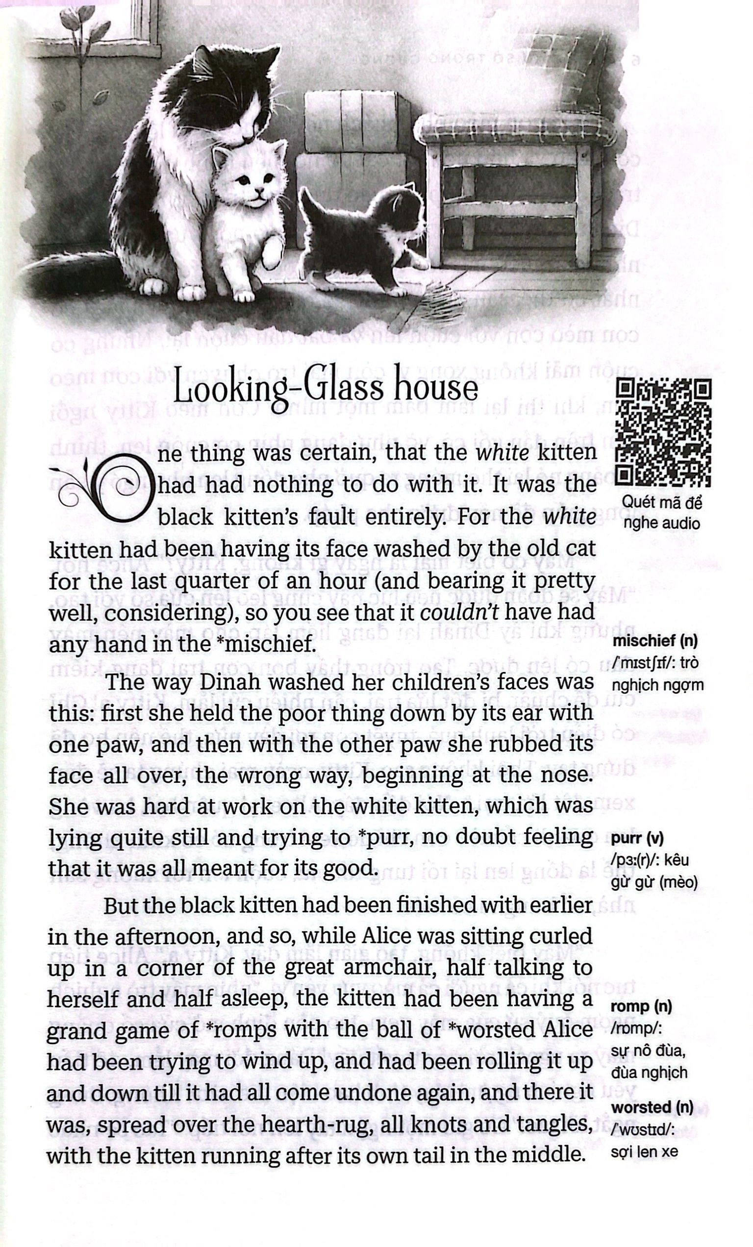 alice ở xứ sở trong gương - song ngữ - Ảnh 4