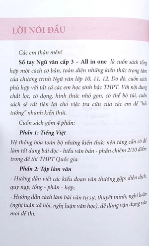 all in one - sổ tay ngữ văn cấp 3 - Ảnh 5