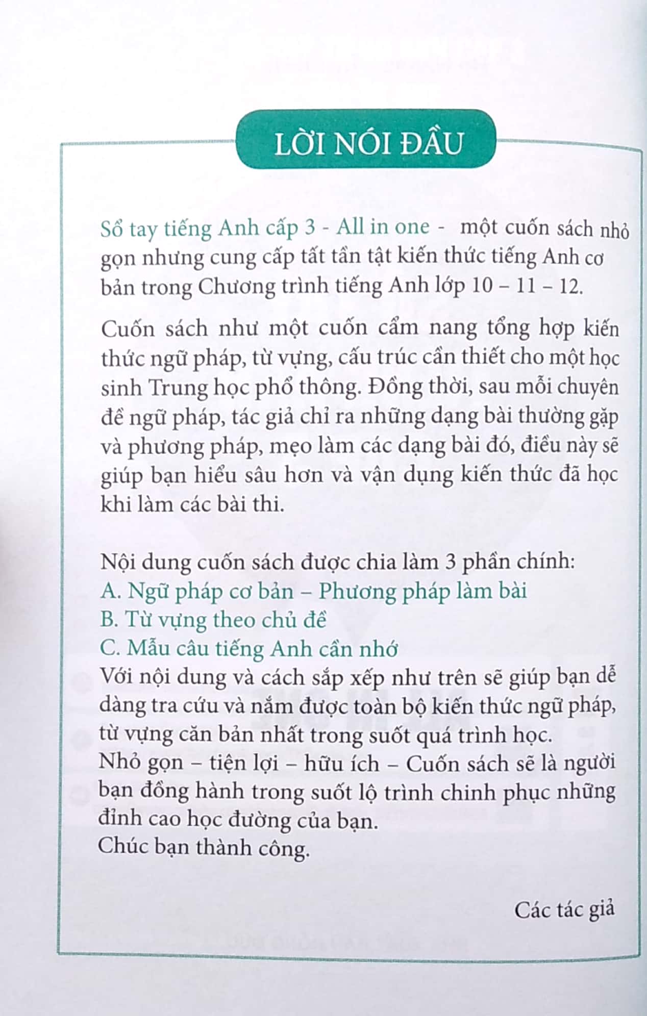 all in one - sổ tay tiếng anh cấp 3 - Ảnh 4