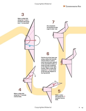 amazing origami dinosaurs: paper dinosaurs are fun to fold! (10 dinosaur models + 32 tear-out sheets + 5 bonus projects) - Ảnh 10