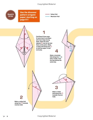 amazing origami dinosaurs: paper dinosaurs are fun to fold! (10 dinosaur models + 32 tear-out sheets + 5 bonus projects) - Ảnh 11