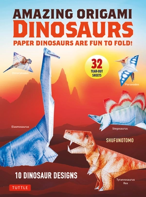 amazing origami dinosaurs: paper dinosaurs are fun to fold! (10 dinosaur models + 32 tear-out sheets + 5 bonus projects) - Ảnh 2