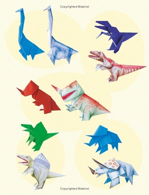 amazing origami dinosaurs: paper dinosaurs are fun to fold! (10 dinosaur models + 32 tear-out sheets + 5 bonus projects) - Ảnh 3