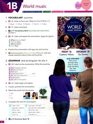 american english file: starter: students book with online practice - 3rd edition - Ảnh 7