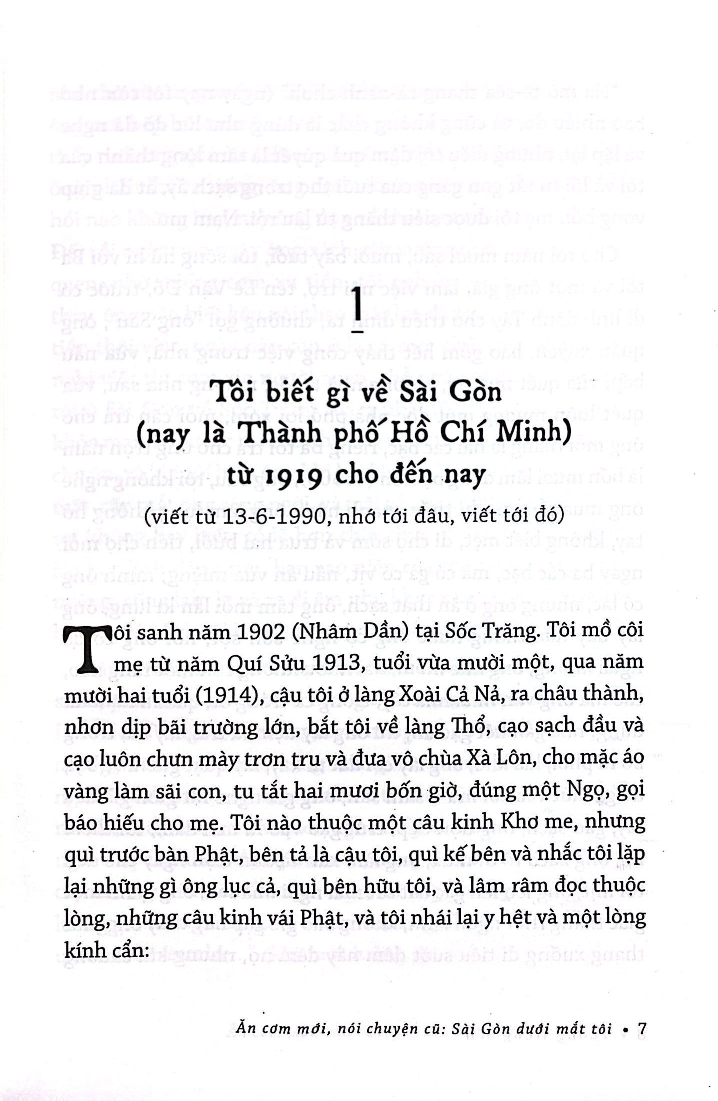 Ăn Cơm Mới, Nói Chuyện Cũ - Sài Gòn Dưới Mắt Tôi - Kể Tiếp Những Câu Chuyện Về Sài Gòn - Bìa Cứng - Ảnh 3
