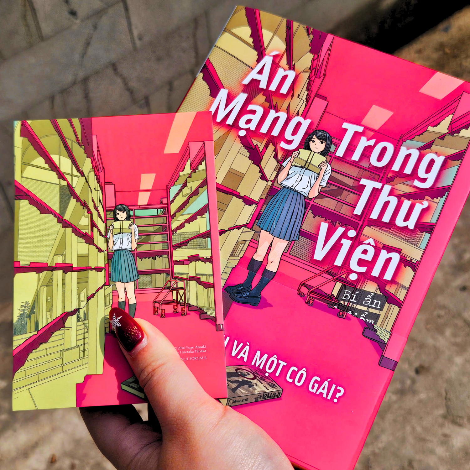 An Mang Trong Thu Vien - Bi An Loi Chi Diem Dam Mau - Ban Dac Biet - Tang Kem Obi + Bookmark + Postcard Boi - Ảnh 8