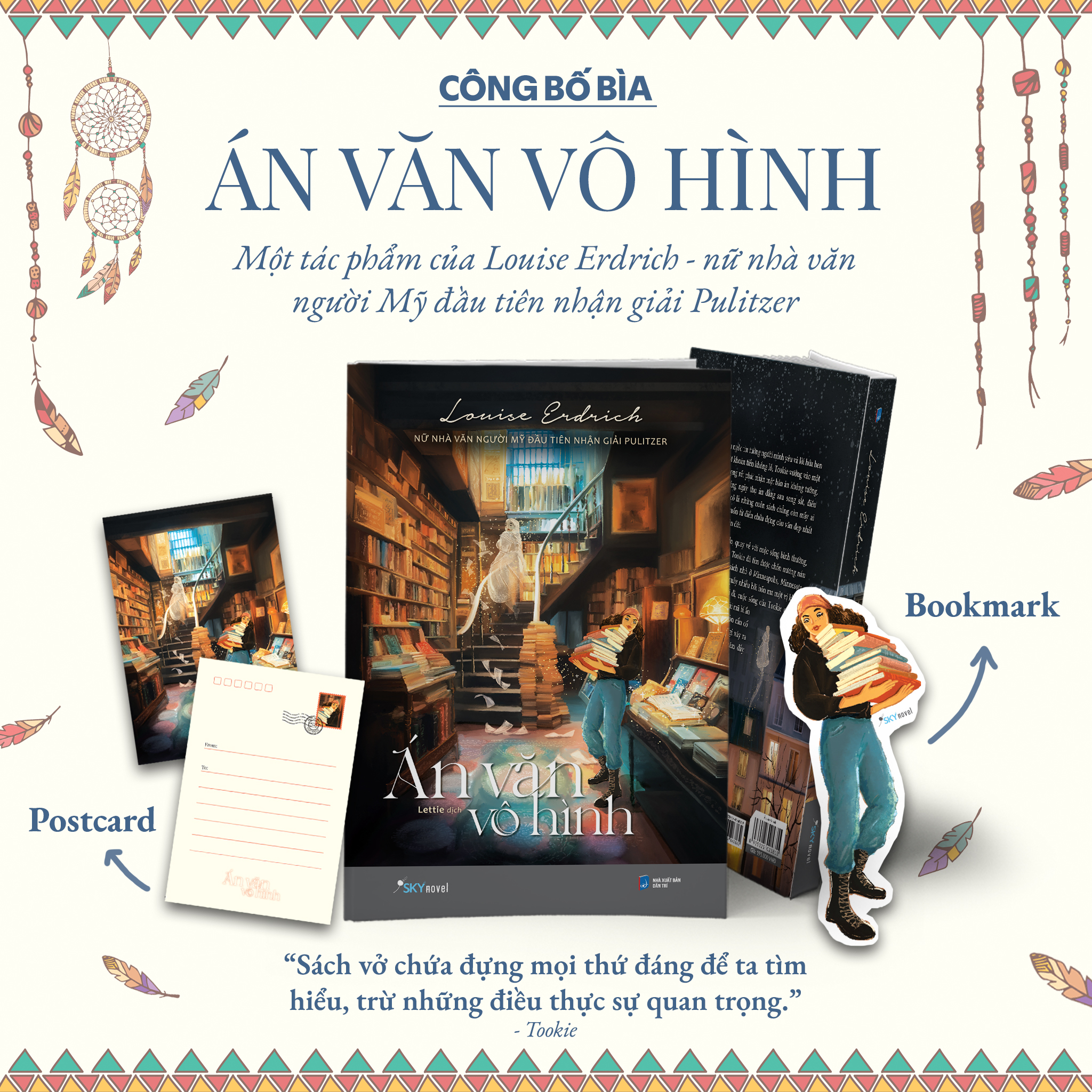 án văn vô hình - tặng kèm bookmark bế khuôn + postcard - Ảnh 2
