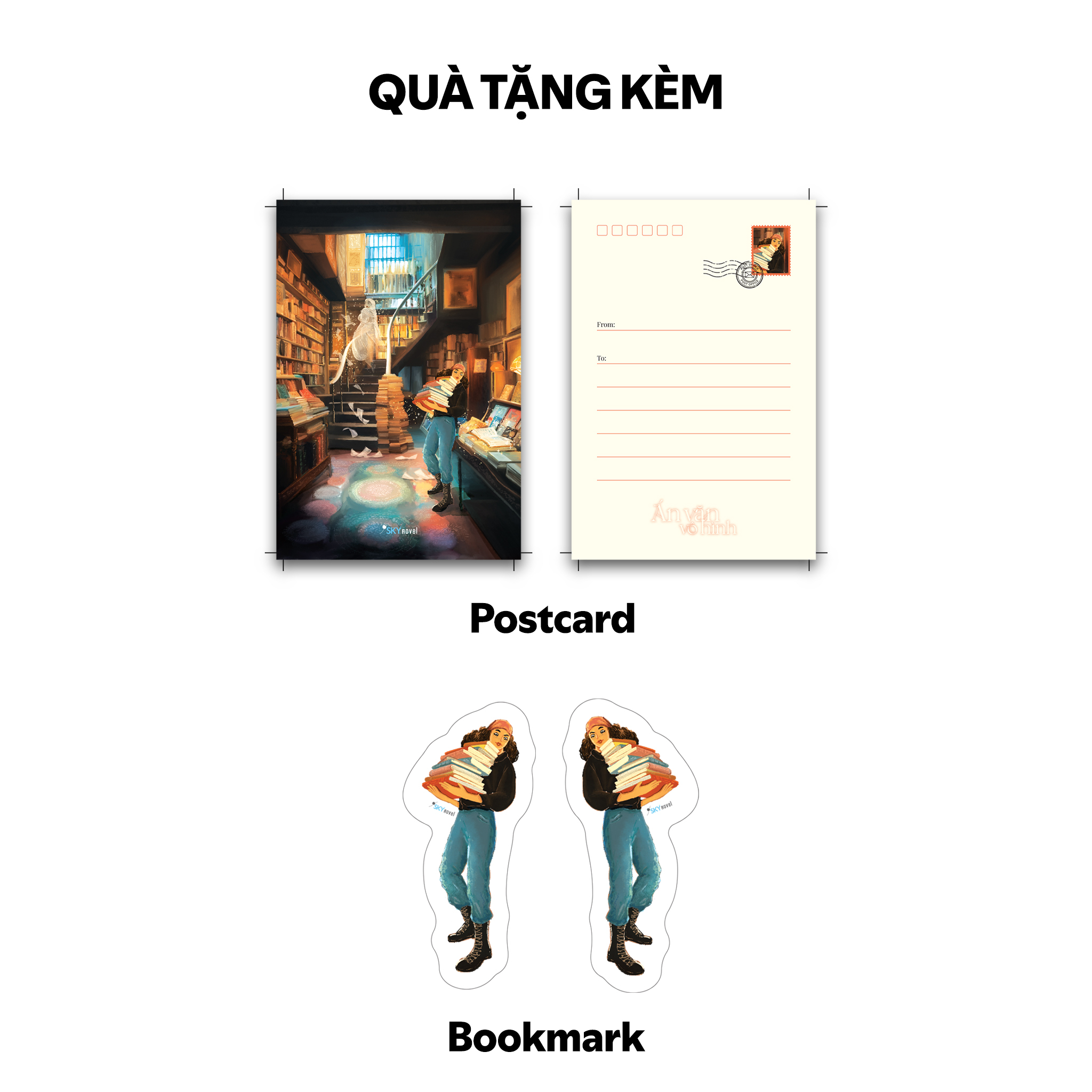 án văn vô hình - tặng kèm bookmark bế khuôn + postcard - Ảnh 4