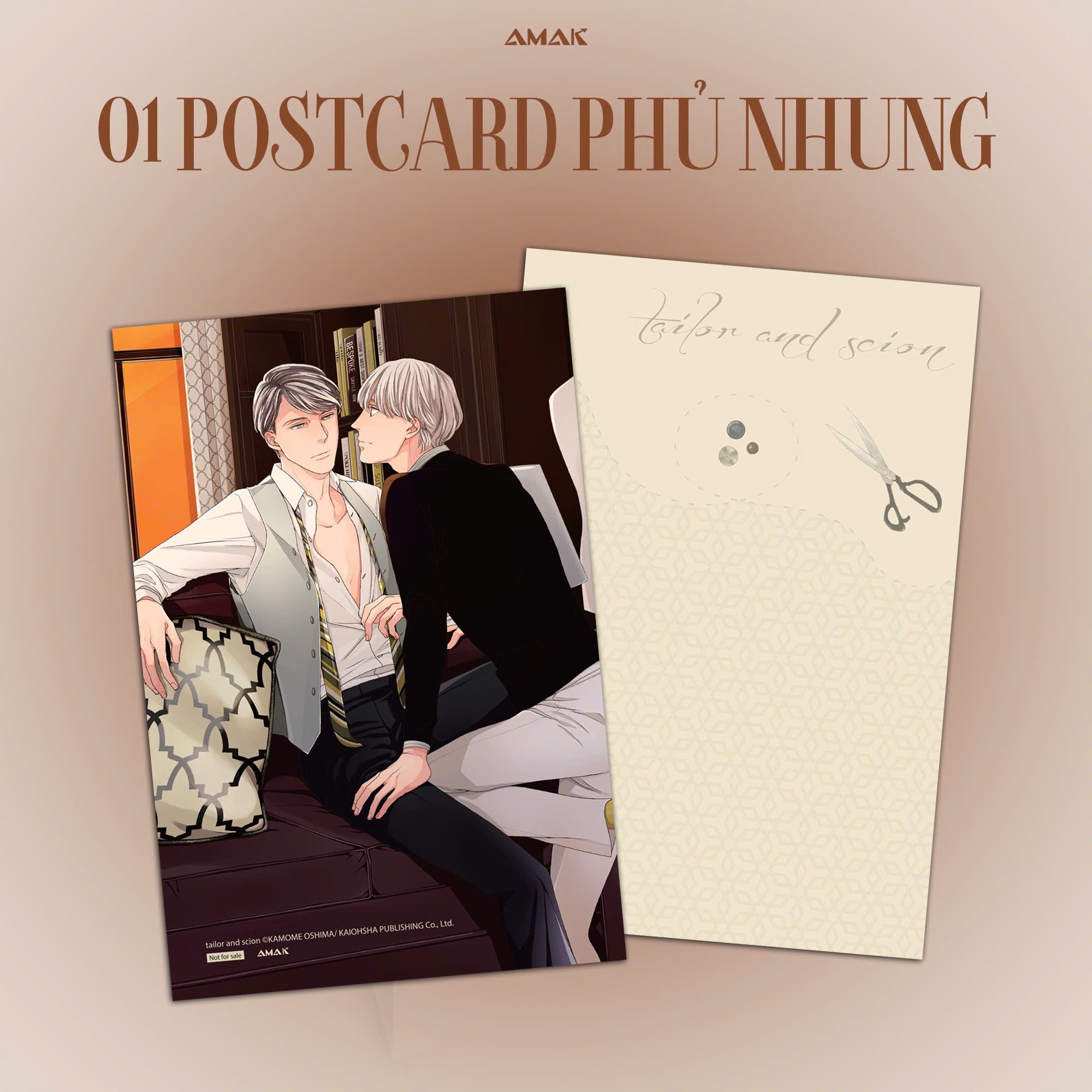 anh thợ may và cậu chủ trẻ - tập 2 - tặng kèm bìa áo rời phủ nhung + postcard phủ nhung + pvc standee + đai sách - Ảnh 4