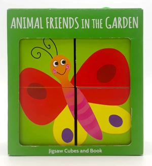animal friends in the garden (jigsaw cubes & book) - Ảnh 2