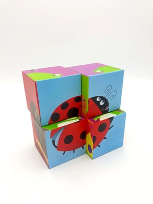 animal friends in the garden (jigsaw cubes & book) - Ảnh 4