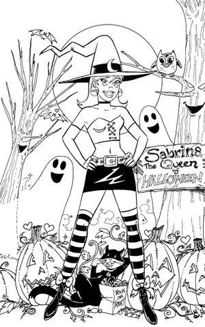 archie & sabrina's halloween coloring book - Ảnh 3