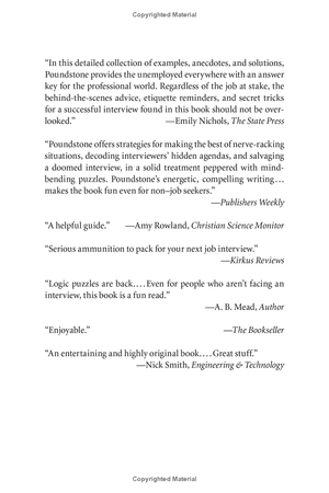 are you smart enough to work at google?: trick questions, zen-like riddles, insanely difficult puzzles, and other devious interviewing techniques you ... know to get a job anywhere in the new economy - Ảnh 4