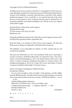 are you smart enough to work at google?: trick questions, zen-like riddles, insanely difficult puzzles, and other devious interviewing techniques you ... know to get a job anywhere in the new economy - Ảnh 8