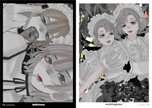 art book of selected illustration - monochrome 2024 - Ảnh 5