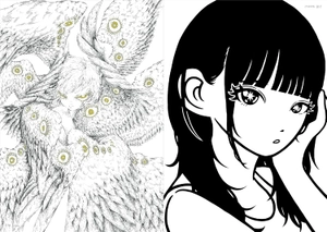 art book of selected illustration - monochrome 2024 - Ảnh 9