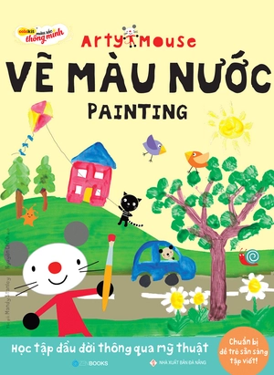 arty mouse - vẽ màu nước - Ảnh 2