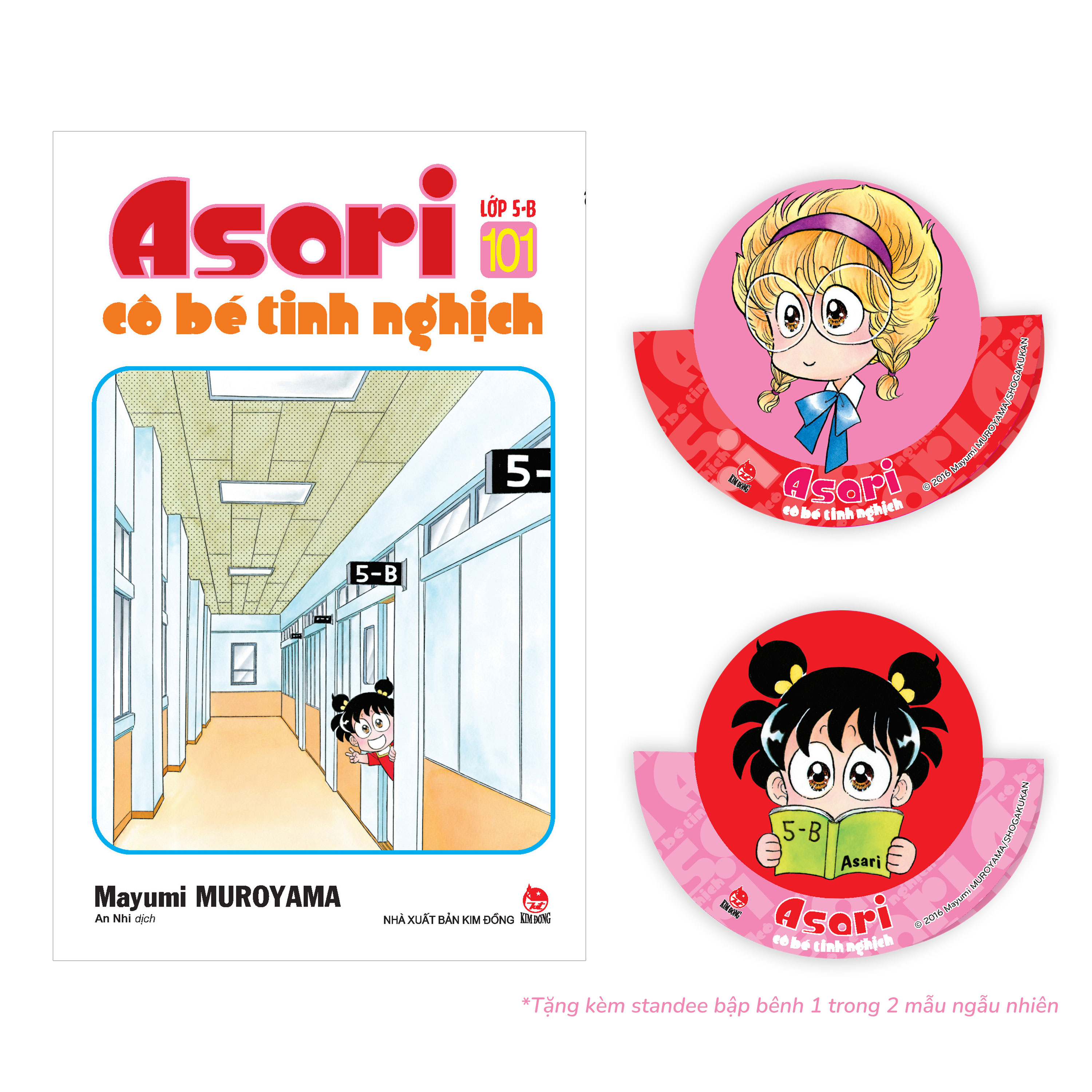 asari - cô bé tinh nghịch - tập 101 - lớp 5-b - tặng kèm standee bập bênh ngẫu nhiên - Ảnh 2