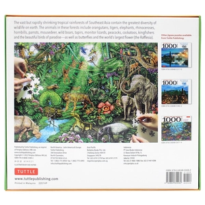 asian rainforest wildlife - 1000 piece jigsaw puzzle: finished size 29 in x 20 inch (73.7 x 50.8 cm) - Ảnh 4